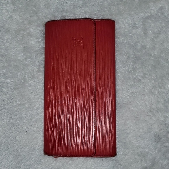 Louis Vuitton Red Epi Long Wallet Pouch - Picture 1 of 14